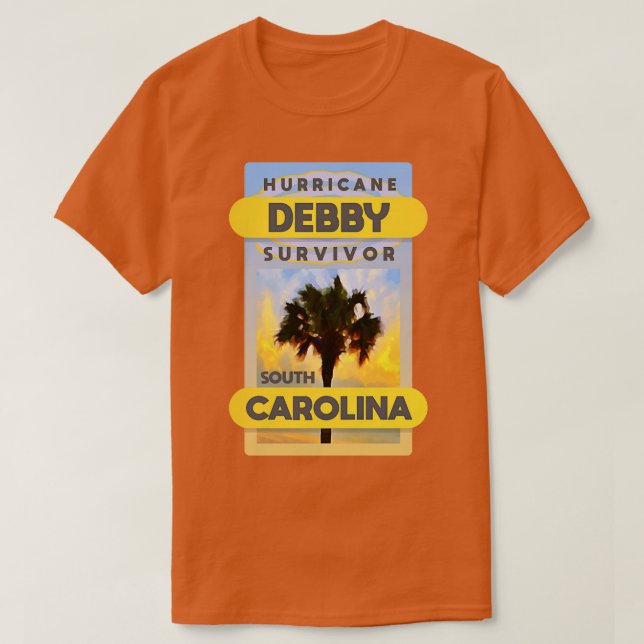 Camiseta Huracán Debby South olina (Diseño del anverso)