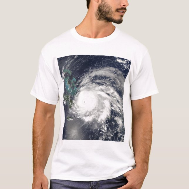 Camiseta Huracán Ike sobre Cuba, Española (Anverso)
