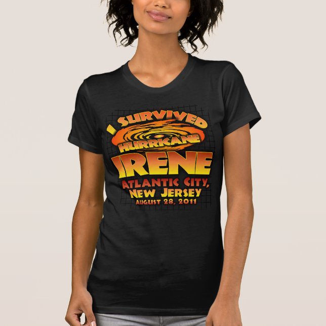 Camiseta Huracán Irene, Atlantic City (Anverso)