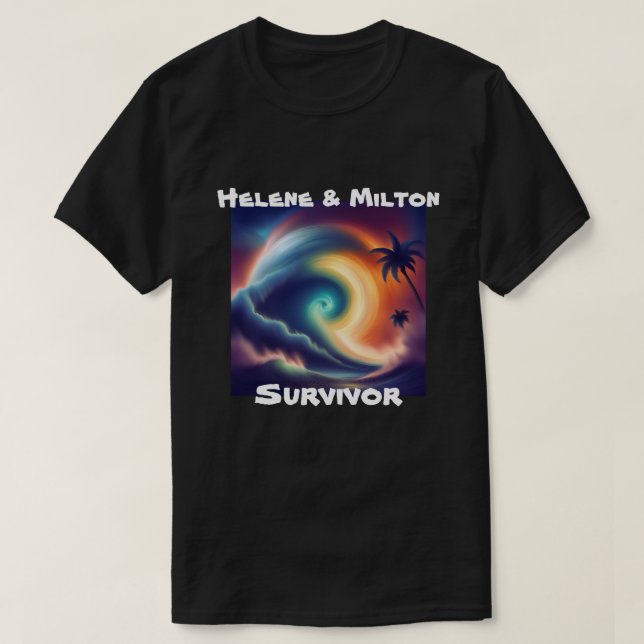 Camiseta Huracán Milton Sobreviviente de la tormenta Florid (Diseño del anverso)