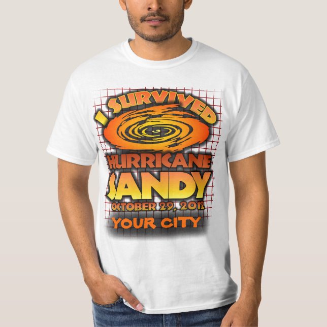 Camiseta Huracán Sandy, su ciudad de encargo (Anverso)