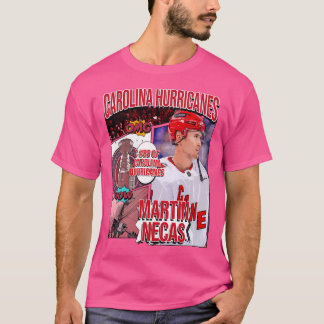 Camiseta Huracanes de arte de hockey de Martin Necas 1