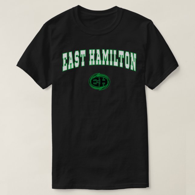 Camiseta Huracanes en la escuela secundaria East Hamilton (Diseño del anverso)