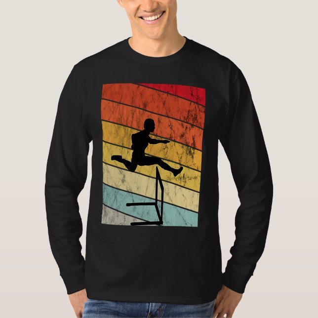 Camiseta Hurdles Retro Vintage Sunset Hurdles Runner (Anverso)