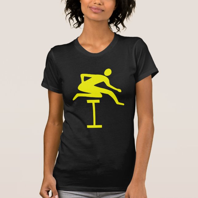Camiseta Hurdling - Amarillo (Anverso)