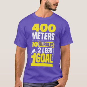 Camiseta Hurdling Hurdle Runner Track and Field 400 Meters
