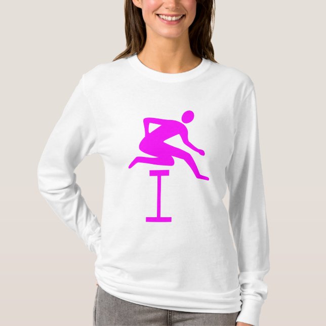 Camiseta Hurdling - Magenta (Anverso)