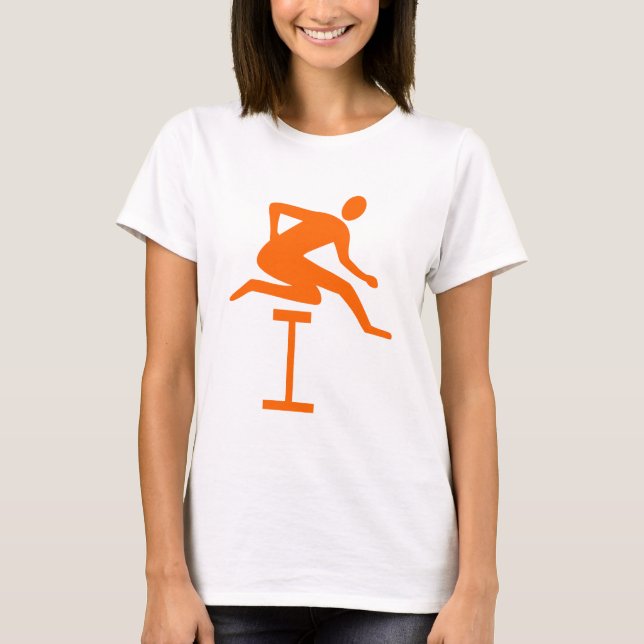 Camiseta Hurdling - Naranja (Anverso)