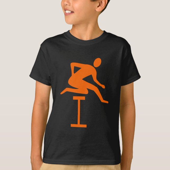 Camiseta Hurdling - Naranja (Anverso)