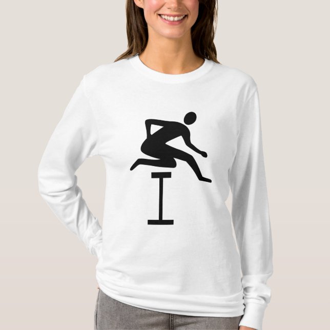 Camiseta Hurdling - Negro (Anverso)