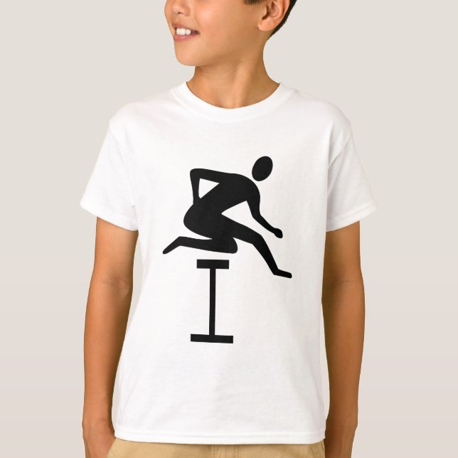 Camiseta Hurdling - Negro (Anverso)