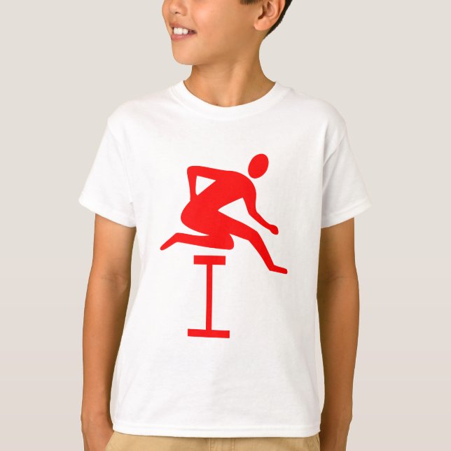 Camiseta Hurdling - Rojo (Anverso)