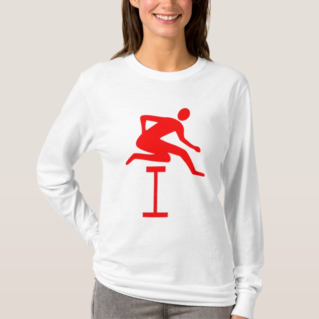 Camiseta Hurdling - Rojo (Anverso)