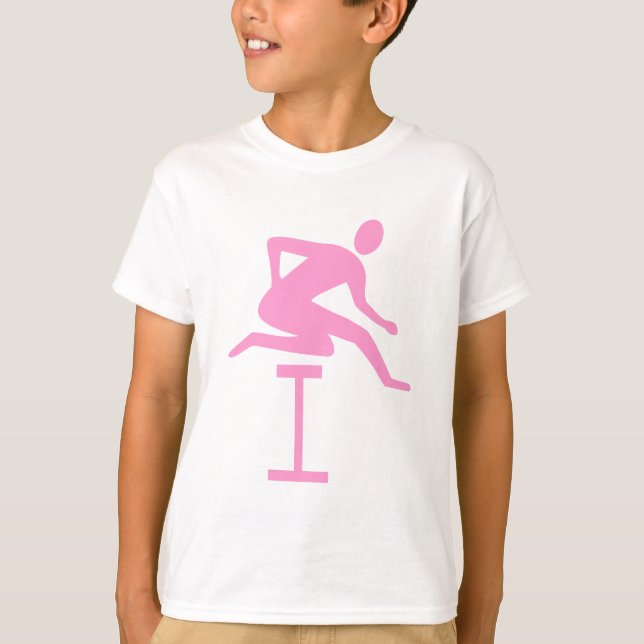 Camiseta Hurdling - Rosa (Anverso)
