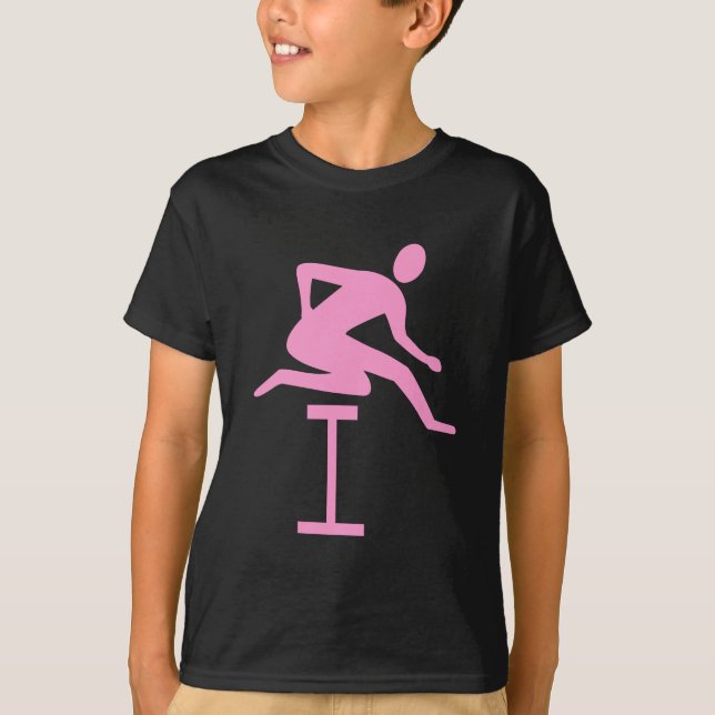 Camiseta Hurdling - Rosa (Anverso)
