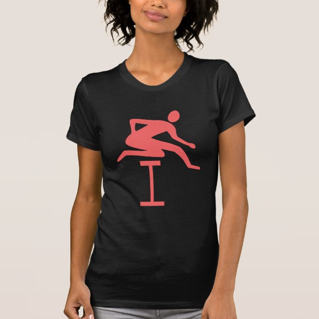 Camiseta Hurdling - Rosa tropical (Anverso)