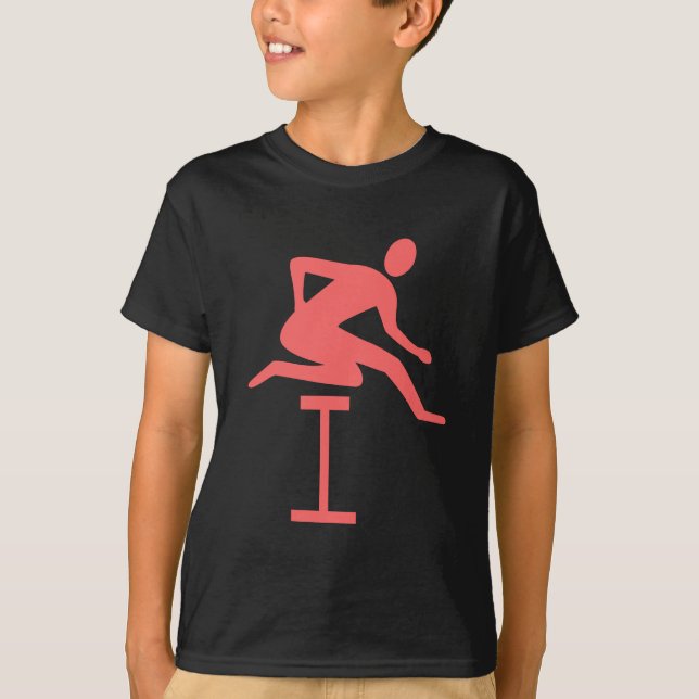 Camiseta Hurdling - Rosa tropical (Anverso)