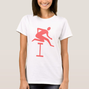 Camiseta Hurdling - Rosa tropical