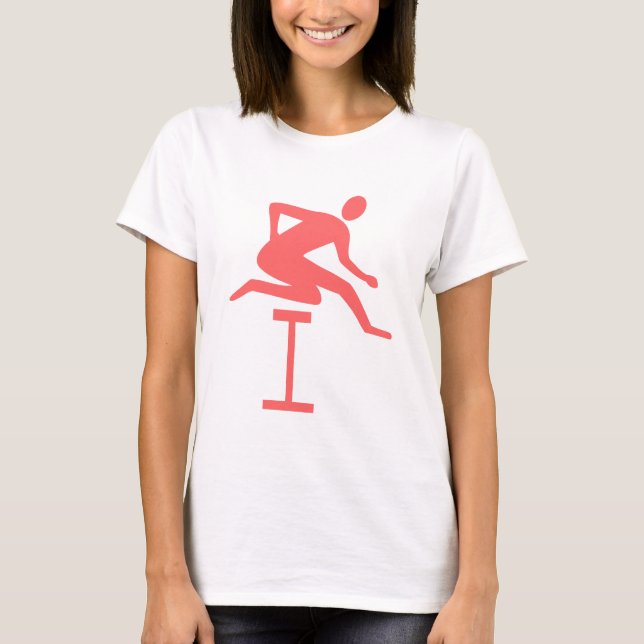 Camiseta Hurdling - Rosa tropical (Anverso)