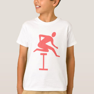 Camiseta Hurdling - Rosa tropical