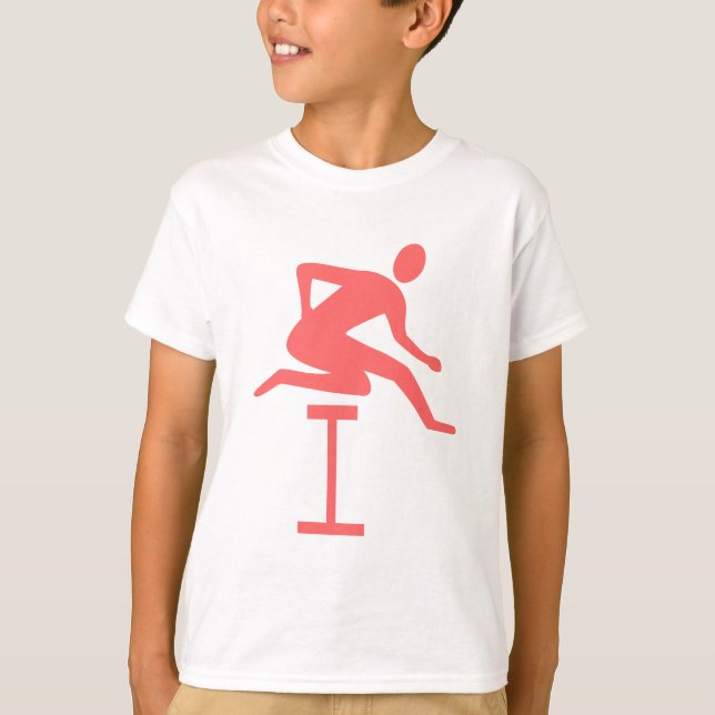 Camiseta Hurdling - Rosa tropical (Anverso)