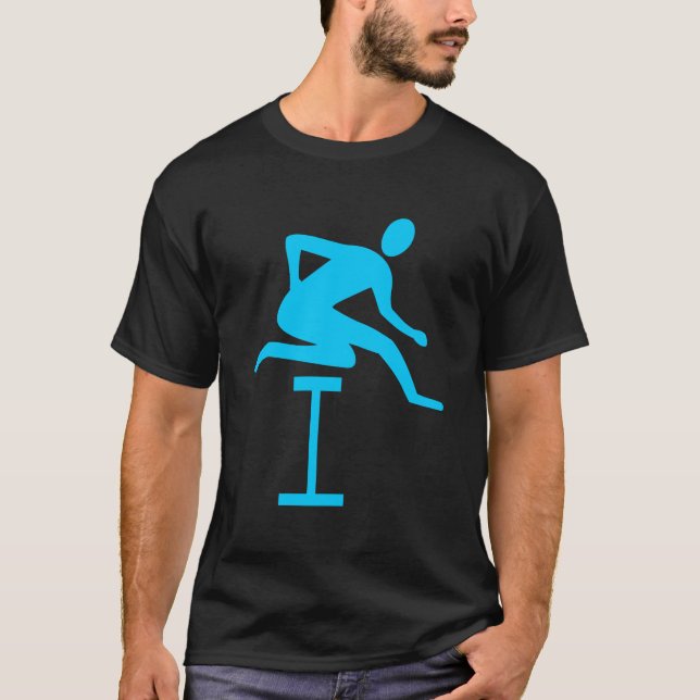 Camiseta Hurdling - Sky Blue (Anverso)