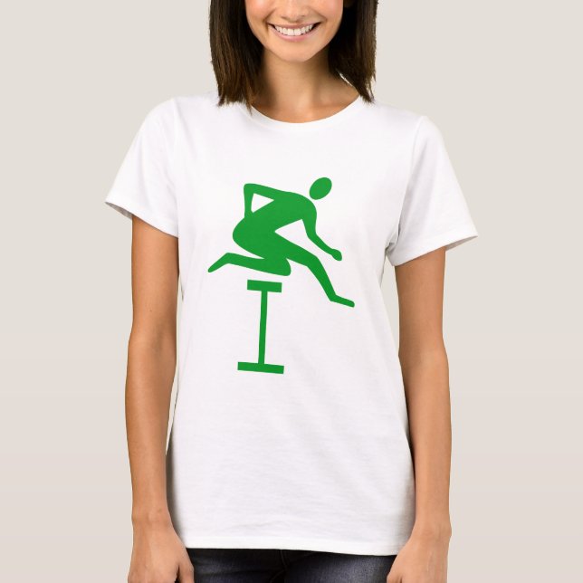 Camiseta Hurdling - Verde de hierba (Anverso)