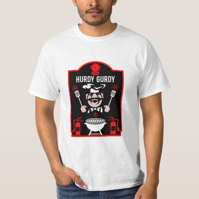 Camiseta Hurdy Gurdy, Chef divertido (Anverso)