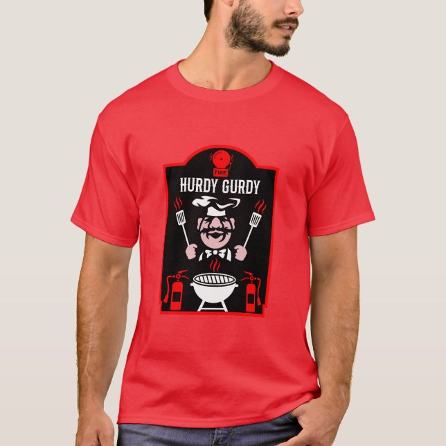 Camiseta Hurdy Gurdy, Chef divertido (Anverso)