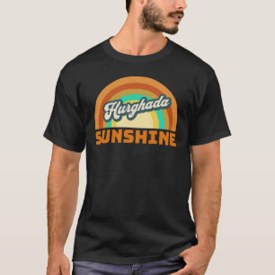 Camiseta Hurghada Sunshine Retro Hombre Negro