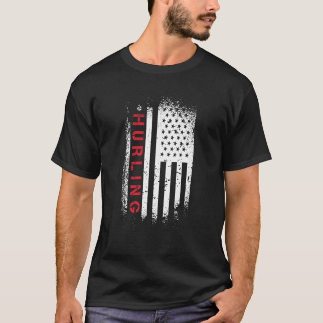 Camiseta Hurling American Flag (Anverso)