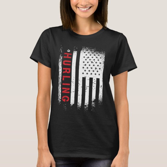 Camiseta Hurling American Flag (Anverso)