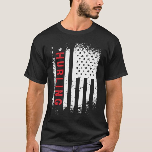 Camiseta Hurling American Flag (Anverso)