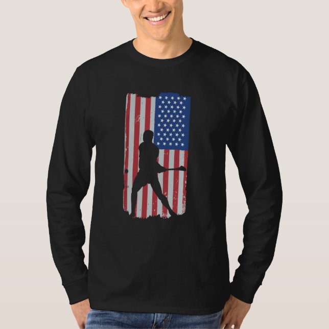 Camiseta Hurling Player American Flag (Anverso)