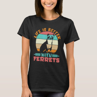 Camiseta Hurón con hurones