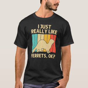 Camiseta Hurón genial para hombres mujeres animal dueño de