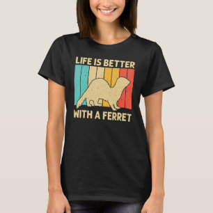 Camiseta Hurón genial para hombres mujeres animal dueño de