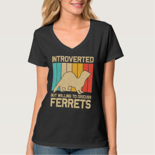 Camiseta Hurón genial para hombres mujeres animal dueño de