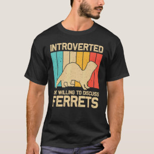 Camiseta Hurón genial para hombres mujeres animal dueño de 