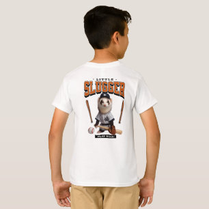 Camiseta Hurón lindo disfrazado de jugador de béisbol