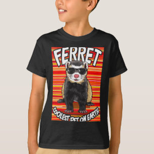 Camiseta Hurón Mascota Más Genial De La Tierra Retro Sungle
