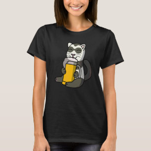 Camiseta Hurones bebiendo cerveza mascota