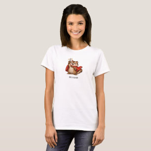 Camiseta ¡Hurra! Ardilla Linda con Espada Divertida