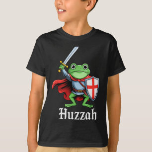 Camiseta Hurra Caballero Rana Divertida Espada Cita Meme Me