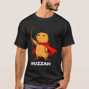 Camiseta Hurra capibara arquero divertido arco meme novedad