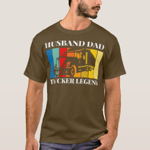 Camiseta Hus Dad TruckerFunny Truck Driver Truck