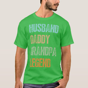 Camiseta Hus Daddy Grandpa Legend