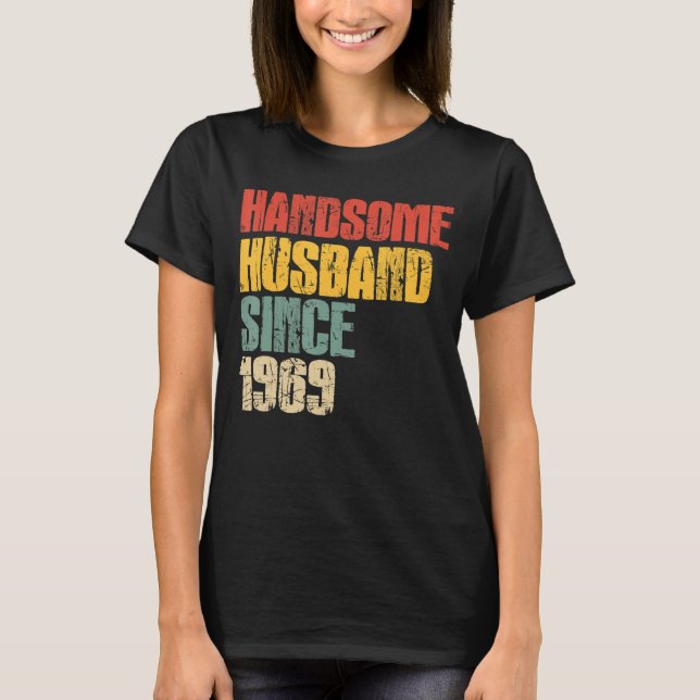 Camiseta Hus guapo 54 años de Boda para hombres (Anverso)