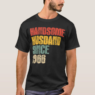 Camiseta Hus guapo, 57° aniversario de Boda para hombres