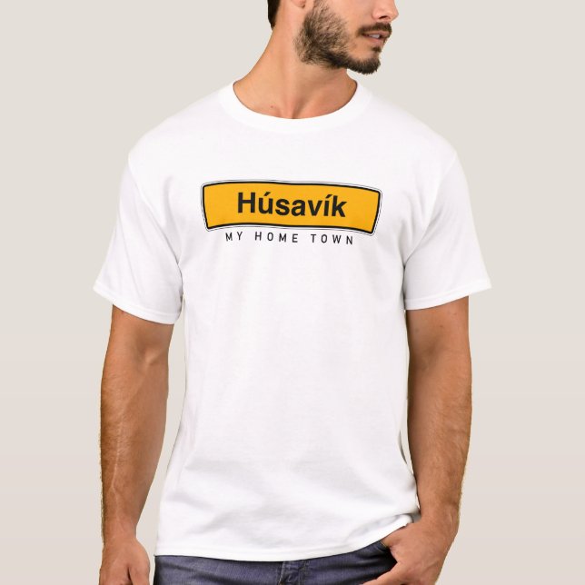 Camiseta Husavik mi ciudad natal Islandia mejor canción  (Anverso)